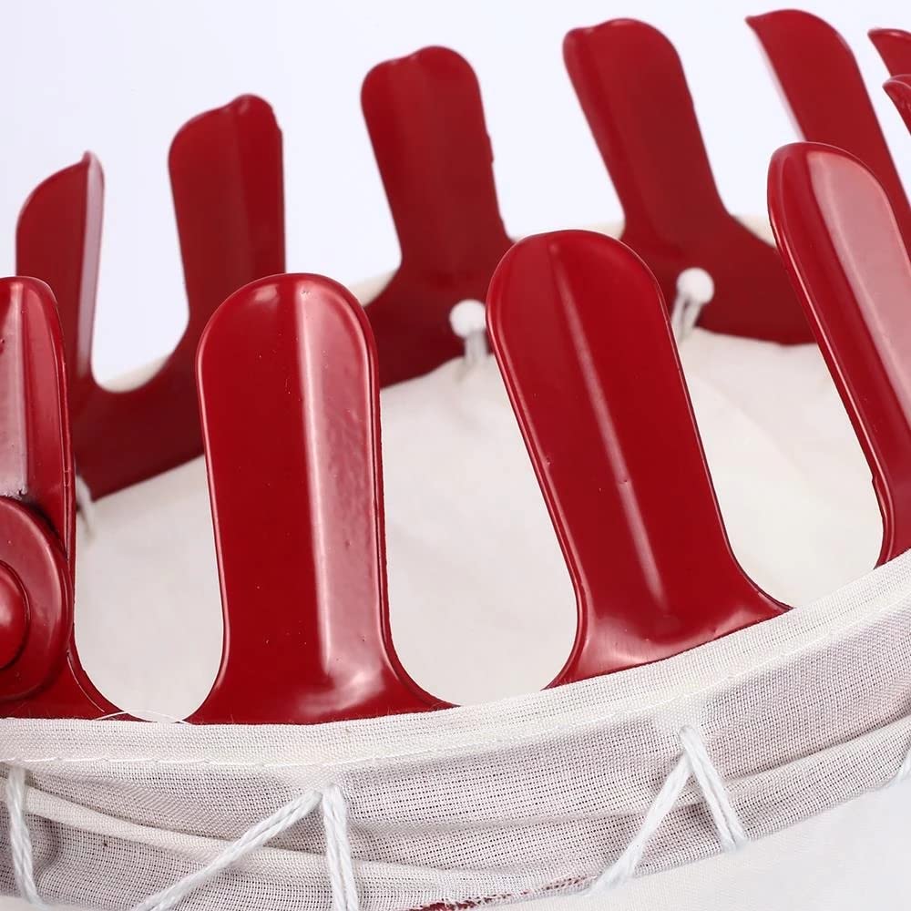 YXSH Raccoglitore di Frutta Rossa in Metallo Raccoglitore di Raccoglitore di Frutta Dispositivo Esterno Creativo Senza Palo Strumento Portatile per Giardinaggio da Cortile Agricolo