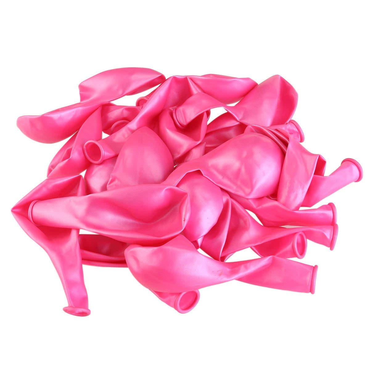 Balloonistics 10 Inch HD Metallic Shiny Balloons for Birthday Decoration, Decoration for Weddings, Engagement, Baby Shower, 1st Birthday, Anniversary, Birthday Party (Pack of 50) (Pink) - Image 2 thumbnail