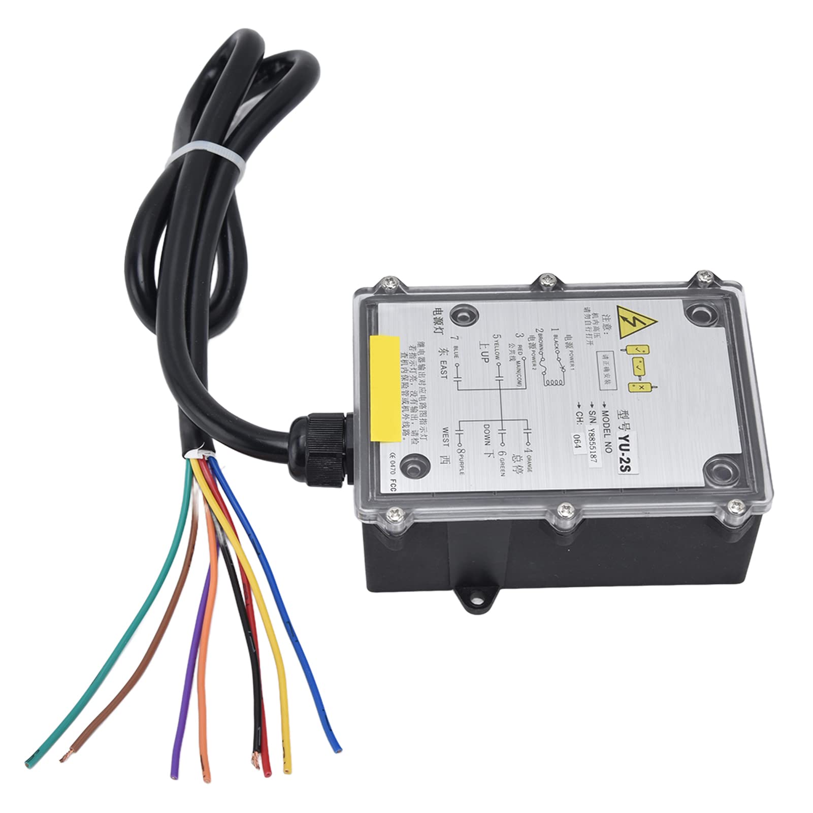 Radiocomando Industriale, Telecomando Wireless per Gru ABS YU 2S 800 MHz 328,1 Piedi IP68 Stop Start da 23 a 185 ° F per Operatori Industriali di Sollevamento di Gru (ABS3)