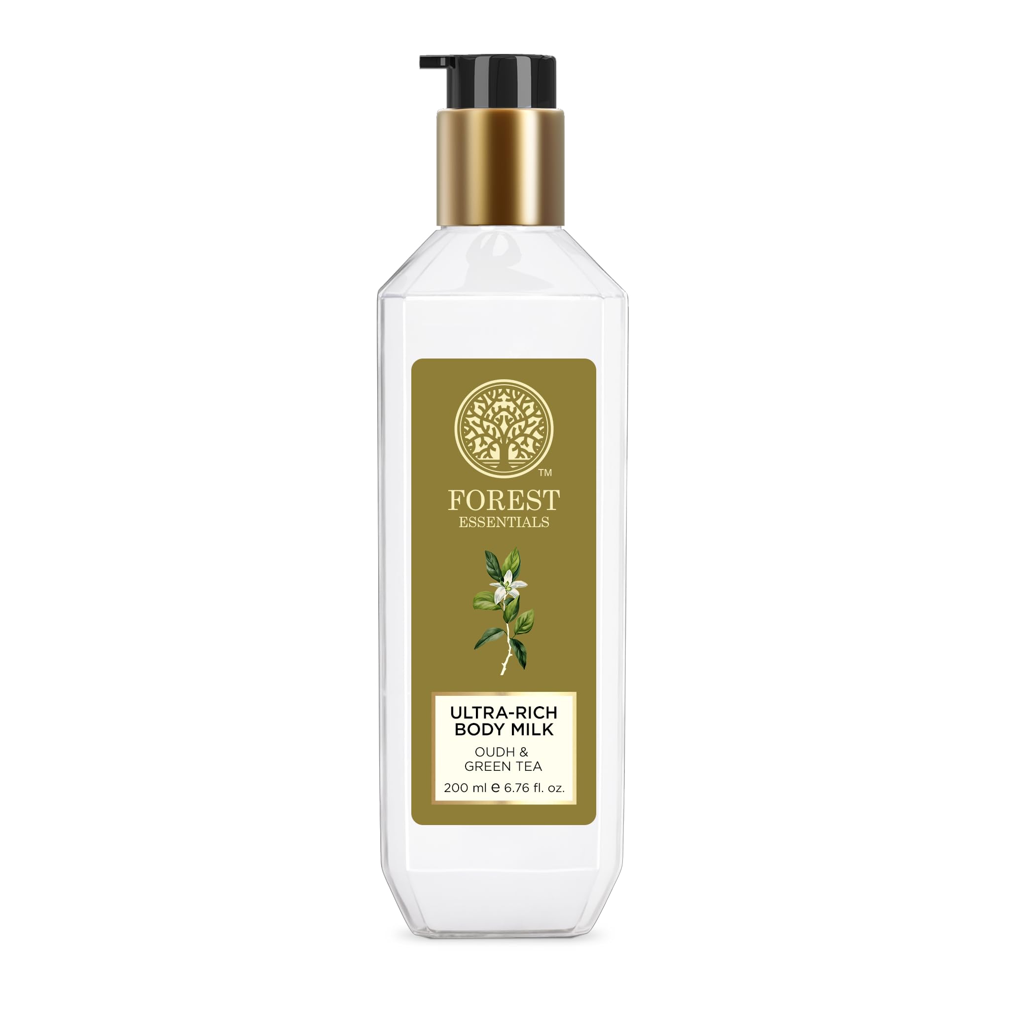 Forest Essentials Ultra-Rich Body Milk Oudh & Green Tea | Natural Moisturizing Body Lotion For Instant Hydration | Ayurvedic Body Moisturizer, Paraben Free| For Women & Men | 200 ml-image-31