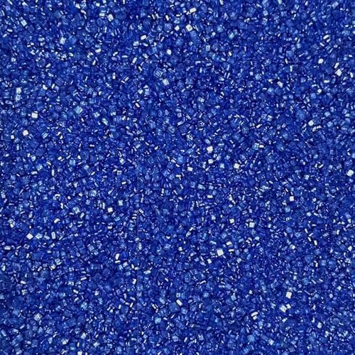 Image of Blue Sprinkles, Blue Sanding Sugar Crystals, 4.6 oz Edible Sparkling Sugar for Baking Topping, Cupcakes, Cookies, Ice Cream & Cake Decorating, Wedding Party Christmas 4th of July Supplies