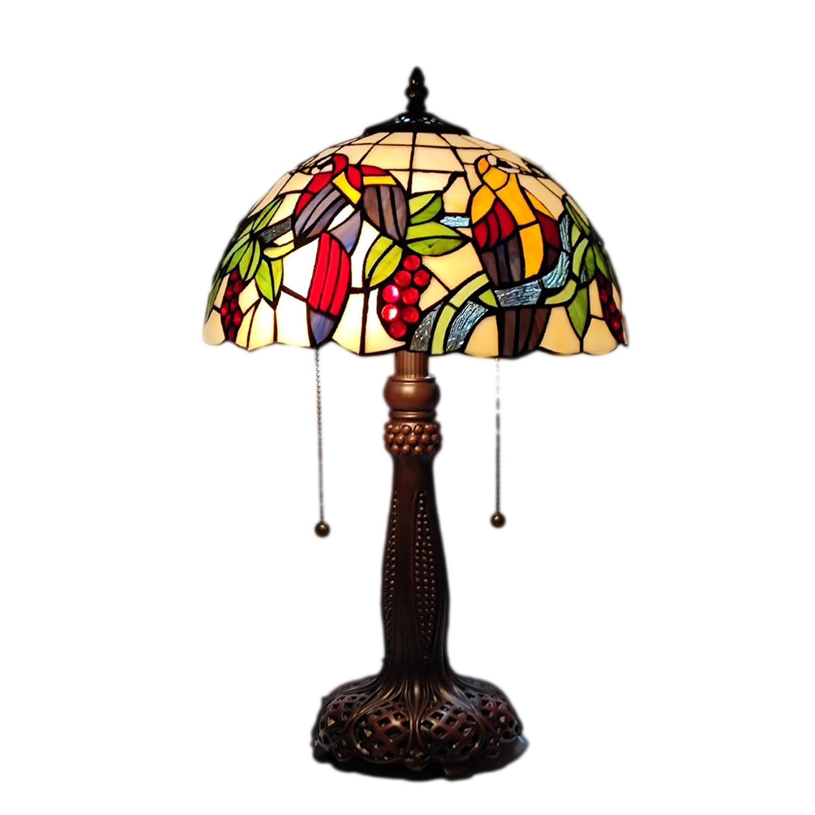 Lámpara Vitrales Lámparas de Mesa Restaurante Mediterráneo Bar Vintage Led Lámpara de Escritorio Mesita de Noche Luz Dormitorio Lámpara Cálida como Siempre lámpara