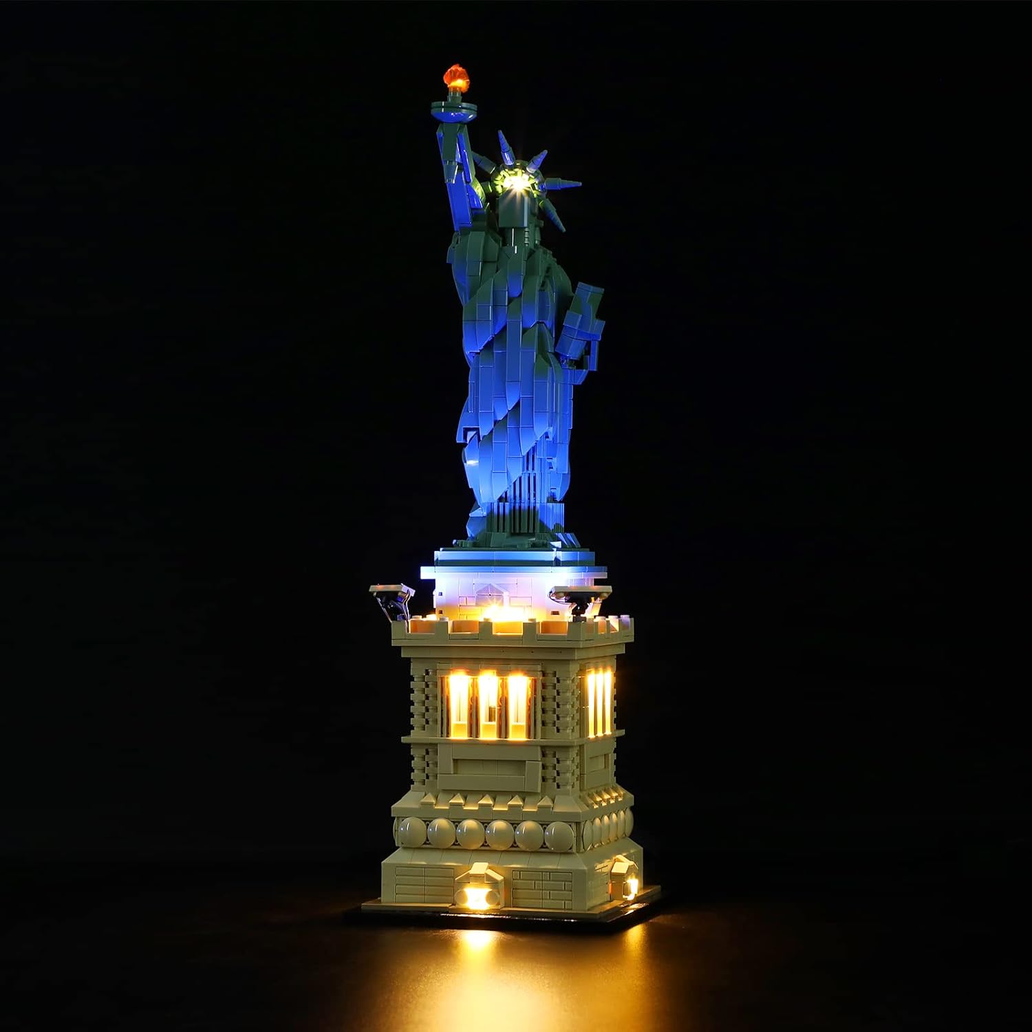 LIGHTAILING Led Lighting Kit for Lego- 21042 Statue of Liberty Building Blocks Model:Remote-Control Version - LED Light Set Compatible with Lego Model(Not Include Lego Model)