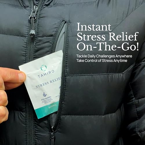 Miniatura 5 de TAHIRO Suplemento para aliviar el estrés  Suplemento natural de apoyo cerebral con magnesio, vitamina B, Ashwagandha, Brahmi  Suplemento de refuerzo