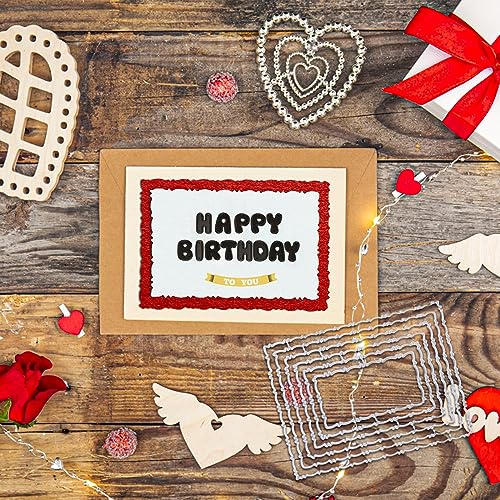 Amaxiu 26 Pcs Alphabet Cutting Dies, Metal Letters Stencil Die Cuts Embossing Template Card Making Supplies for Scrapbook Cards Album DIY Crafts Halloween Christmas Decor(Uppercase Letter) - Thumbnail 4