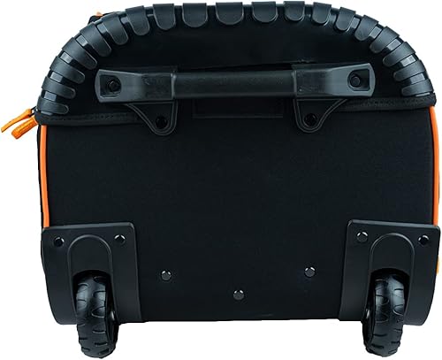 Miniatura 8 de Mochila para herramientas automotrices con ruedas, organizador de mochila de herramientas profesional resistente con 37 bolsillos e interior grande,