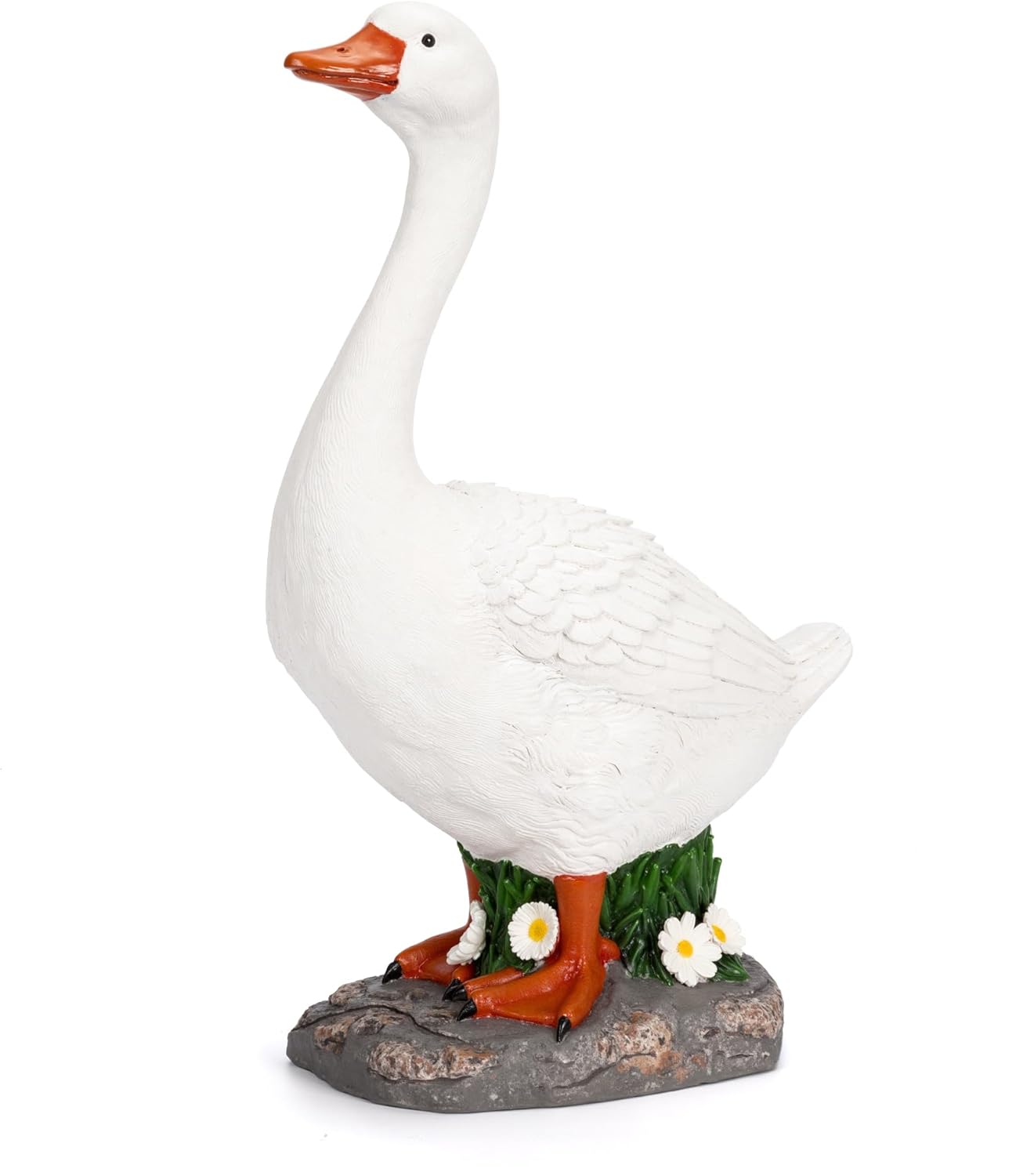 Porch Goose Statue, Large Porch Goose Statue, Goose Decor for Garden Sculptures 19", Indoor or Outdoor Decorative Figurine for Garden, Yard, Patio, Porch and Lawn