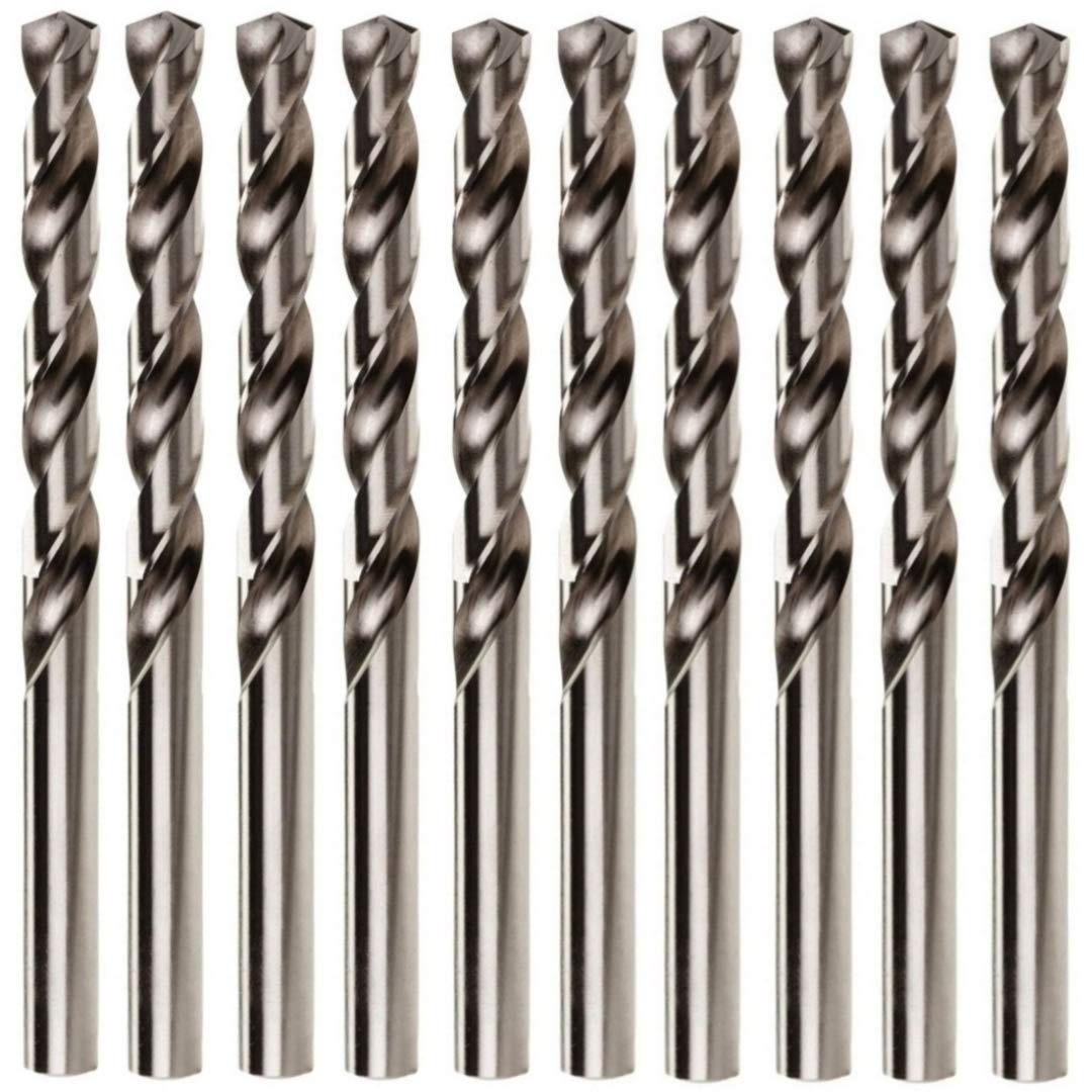 Box Of 10 (Pack) x HSS Metric Jobber Drill Bits M2 Fully Ground (5.6mm x 93mm (7/32"))
