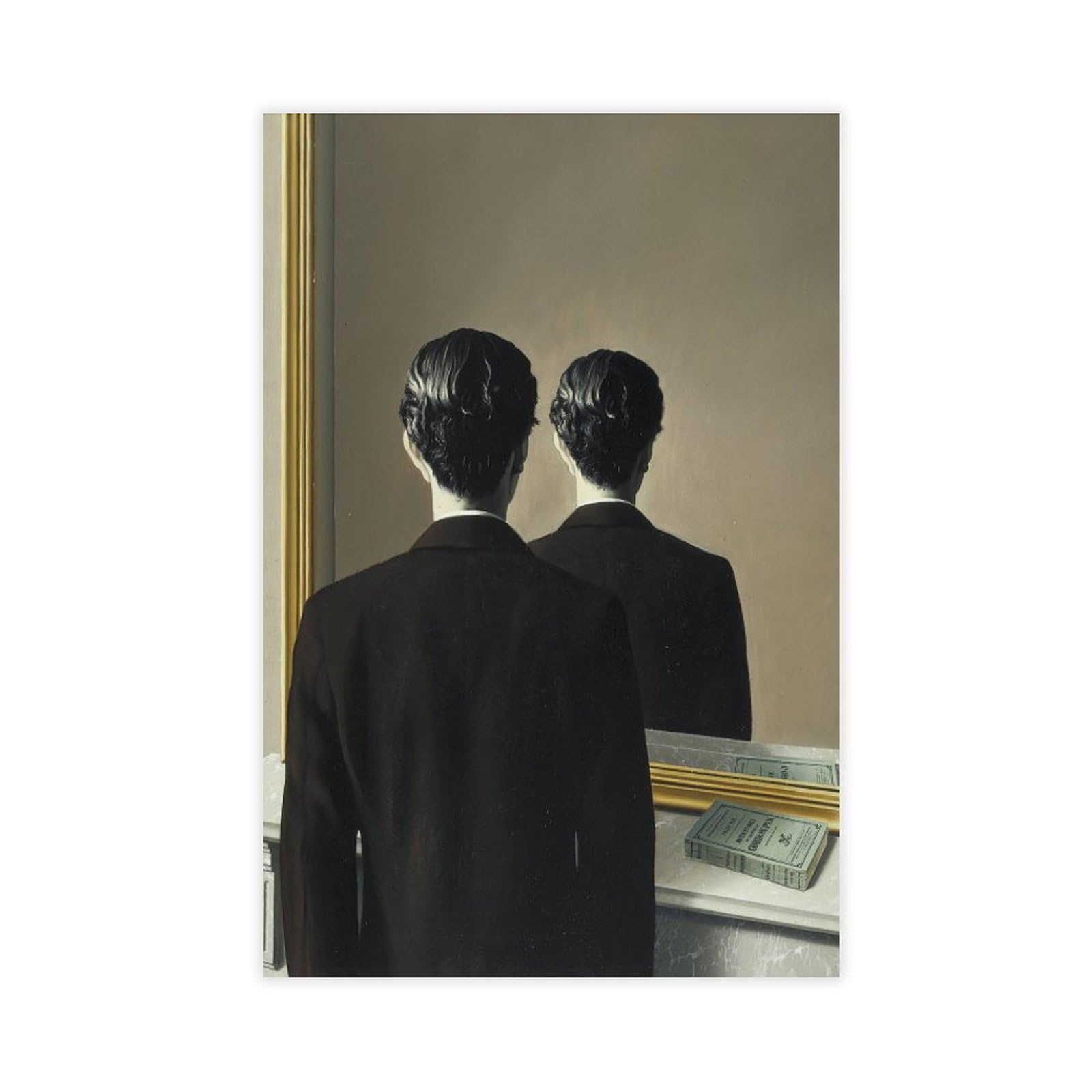 WCYB La Reproduction Interdite by Rene Magritte Vintage Poster Realism Cubism Renaissance Surrealism Posters Prints Canvas Deco Paintings Wall Art Unframe