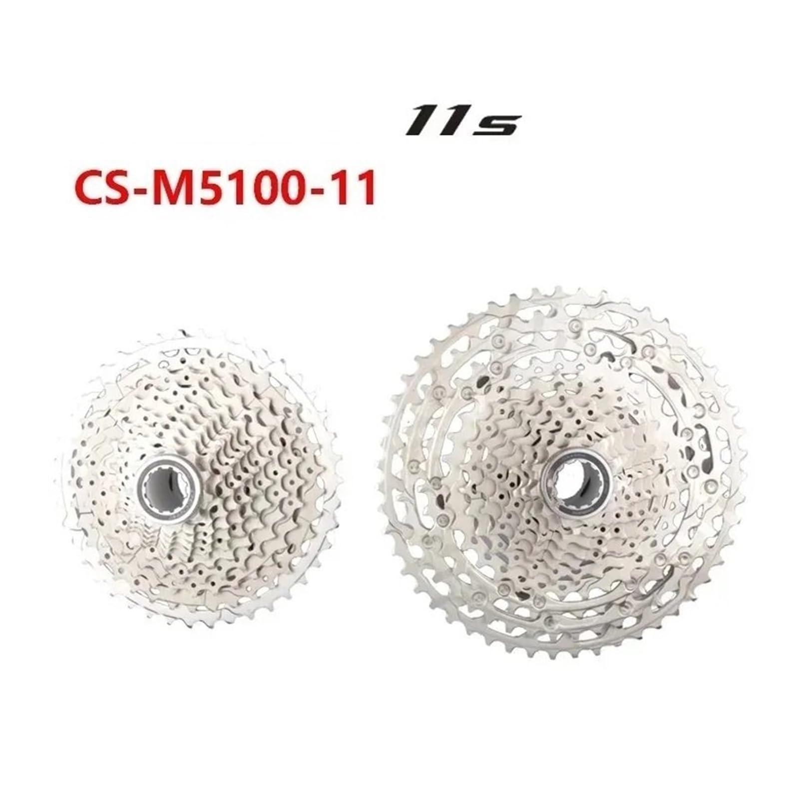Passend Für Shimano DEORE 11s M5100 Kassette Fahrrad Schwungrad CS-M5100-11 K7 11-42T/11-51T Für Mountainbike Fahrradzubehör Freilaufabzieher Zahnkranz Kassette(CS-M5100 11-42T)