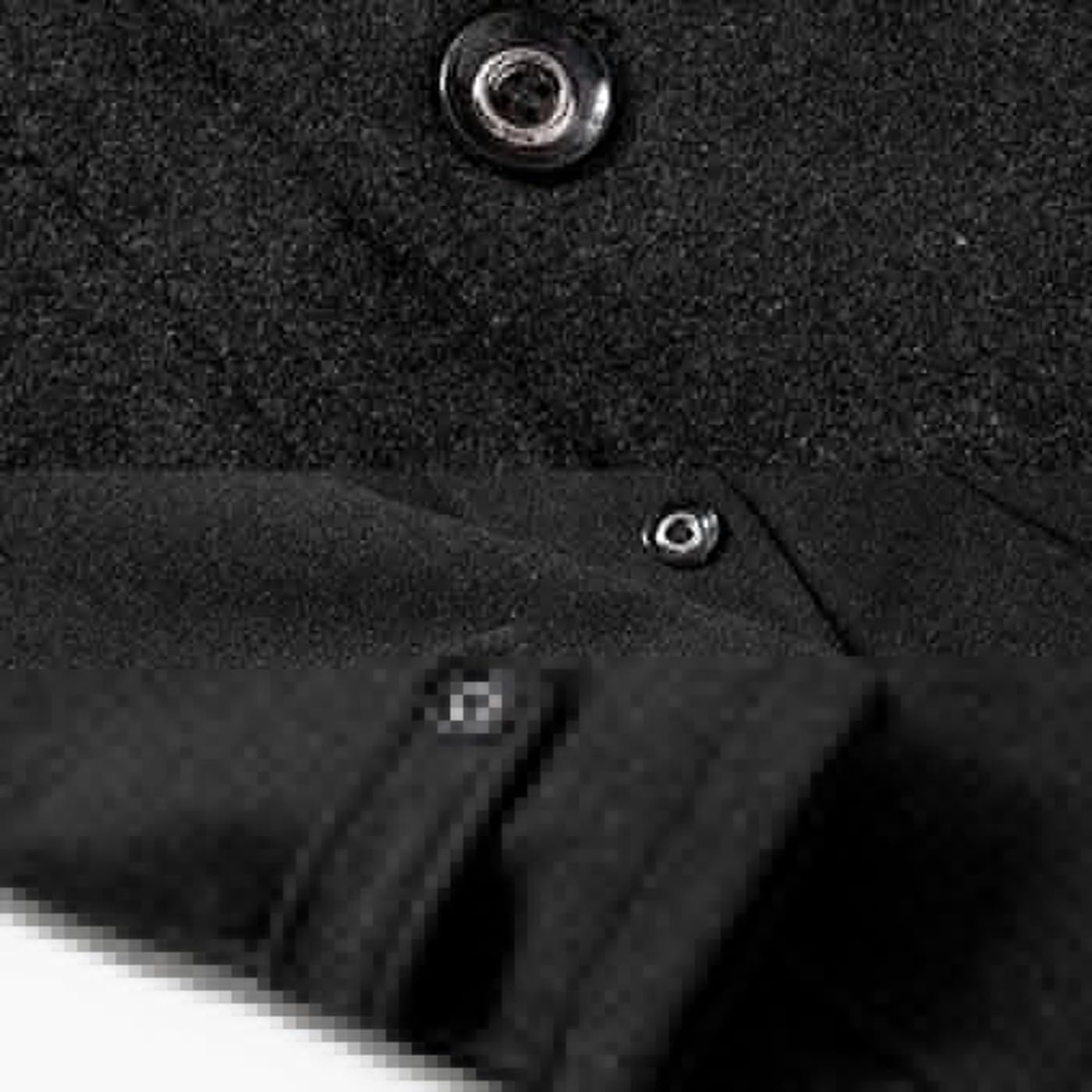 Manteau d'hiver en laine pour homme, manteau long trench pour homme, manteau d'hiver, manteau long, veste chaude en laine avec revers décontracté, manteau en cachemire uni, manteau court en
