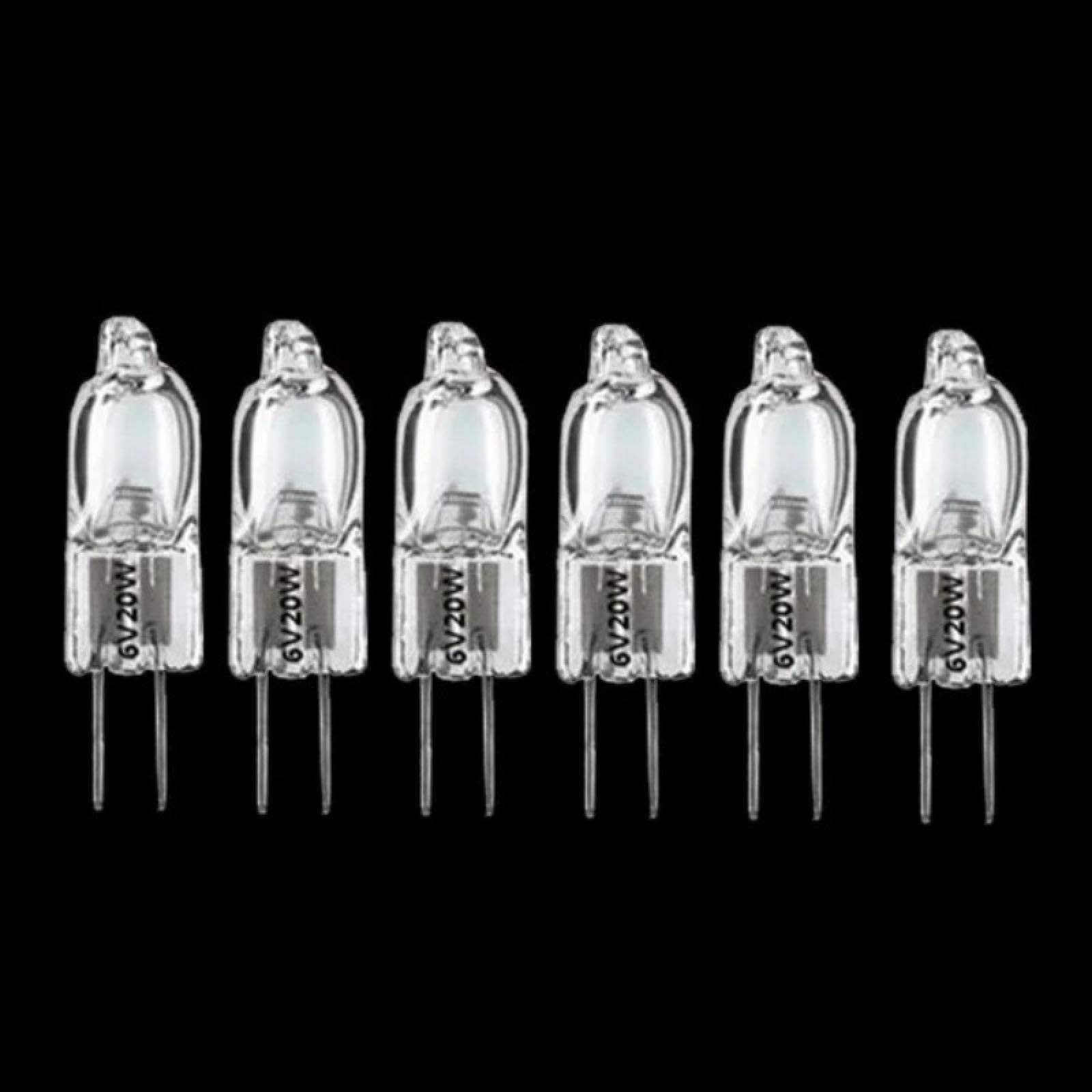 Avfora G4 Vegetable Lamp Bulb,20W 30W Dimmable Glass Halogen Lamp 6V 12V 24V 110V 230V,2800K Warm White,6 PCS 20W 6V