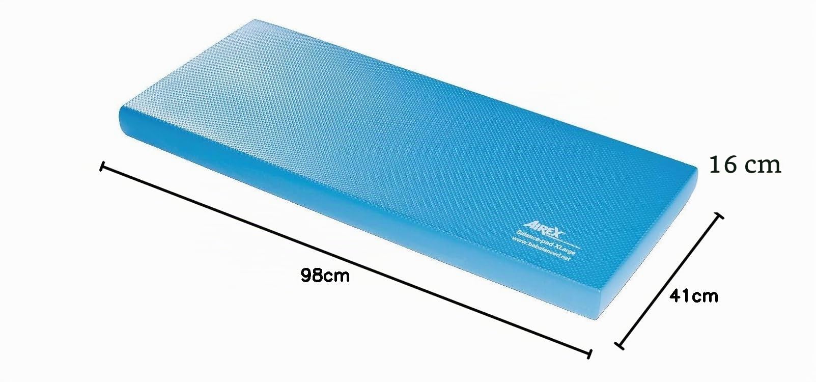 Airex Balance-Pad XL-Trainingsmatte, 98 x 41 x 6 cm, Blau