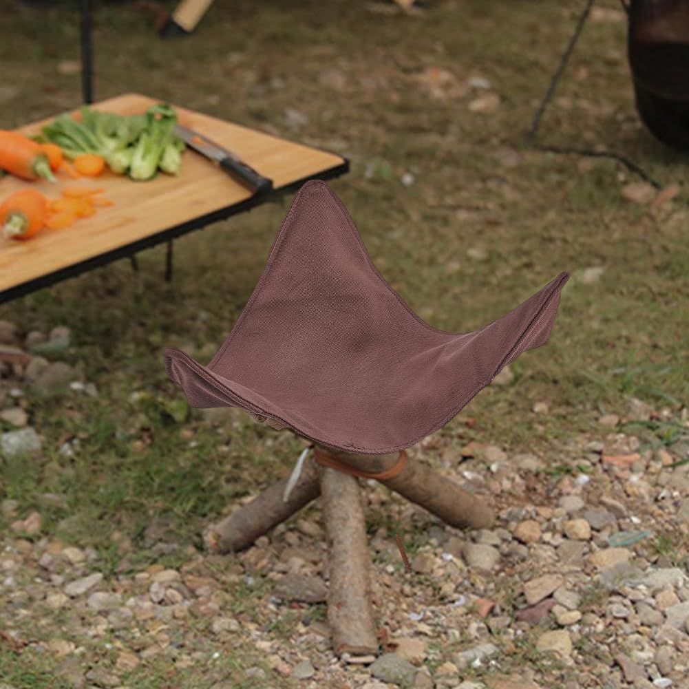GORGECRAFT 2pcs Trépied Tabouret Portables en Toile D'Extérieur,Tabouret de Barbecue Léger,31.5cm,Siège Camping Plein Air DIY Chaise en Tissu Portable pour Randonnée Siège de Jardin Barbecue Pêche