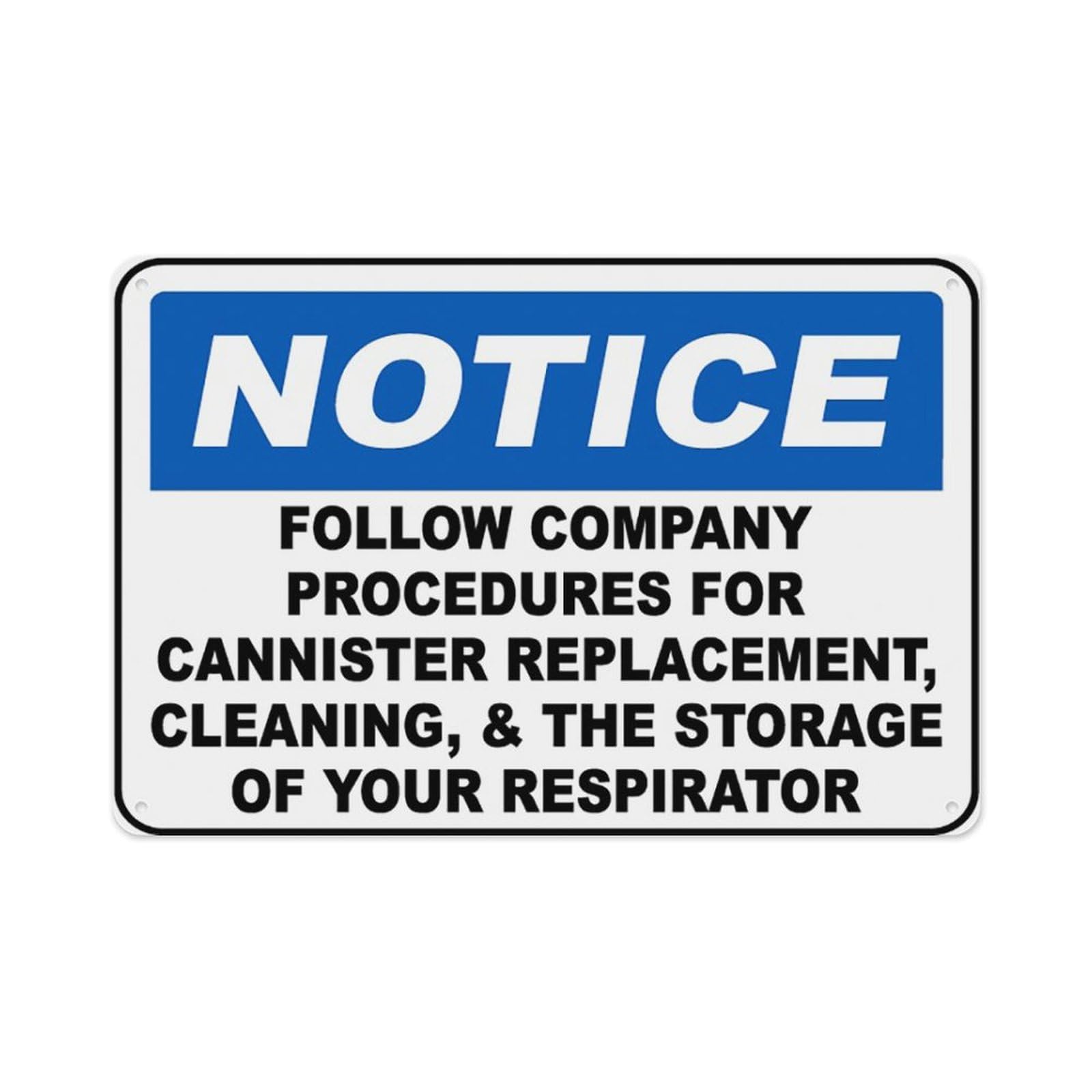 Peiyeety A09 Follow Company Procedures Sign Aluminum Tin Warning Signs For Home Outdoor Garden 8X12 Inches