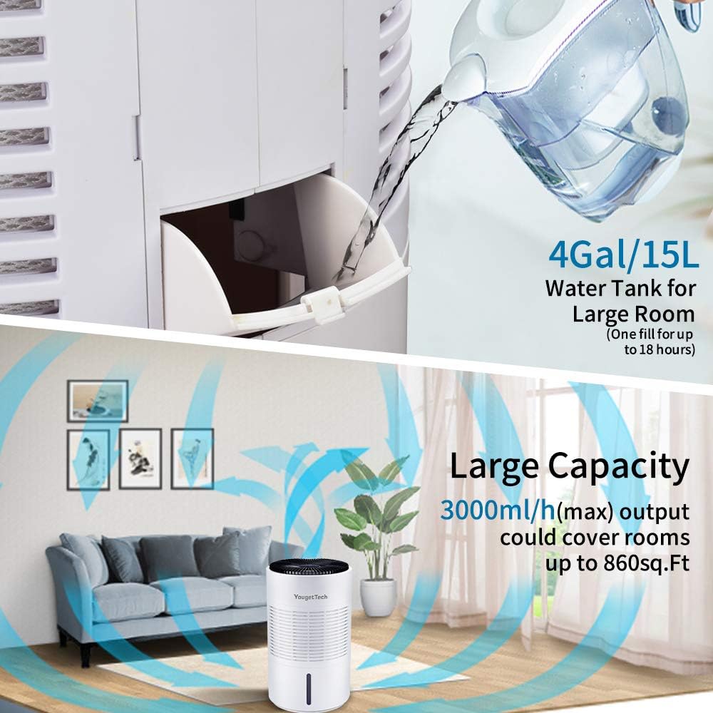 Person pouring water into the humidifier's water tank