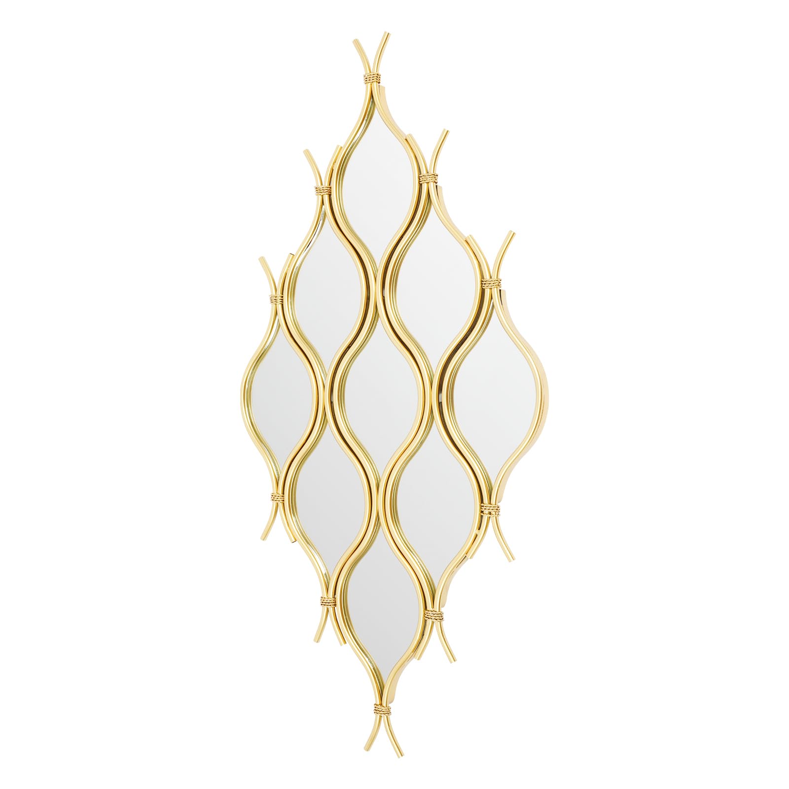 Miroir mural en forme losange pour sublimer la décoration murale de votre chambre et salon