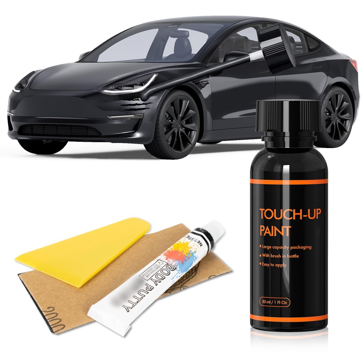 Amazon.com: XTryfun Midnight Silver Metallic Touch Up Paint for