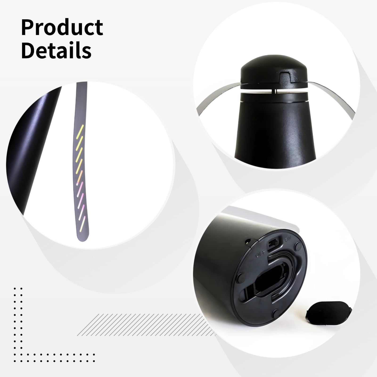 Ventilatore per mosche con design a doppia lama, repellente per zanzare USB per uso interno ed esterno, deterrente portatile per insetti, 25 x 8,9 cm, pulsante superiore, facile da usare