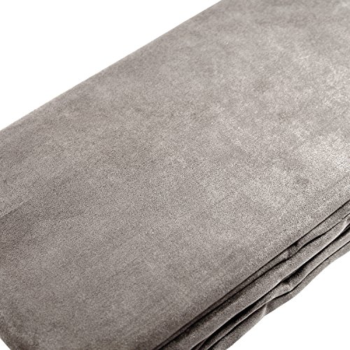 Beautissu Tagesdecke 210x280 cm Überwurfdecken für Sofa Romantica Wildleder-Optik Überwurf Bettabdeckung Tagesdecken Bettüberwurf & Sofaüberwurf Decke Sofa Überwurfdecke Bett Tagesdecke Grau