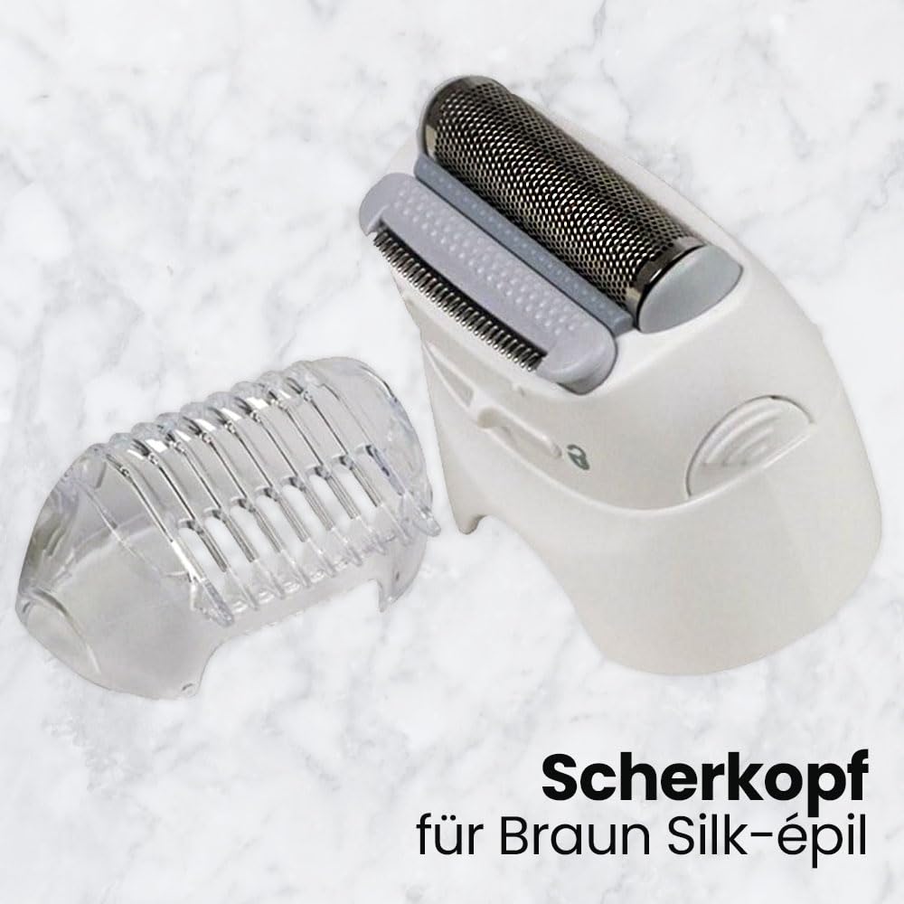 Anakel Home Rasierkopf Silk Epil 67030799, kompatibel mit Braun Silk Epil 5, 7, 9 und Xpressive, Farbe Weiß | Anakel Home 67030799 Kompatibel mit Braun Silkepil Serie 7, Silkepil 5 und Serie 9, Weiß