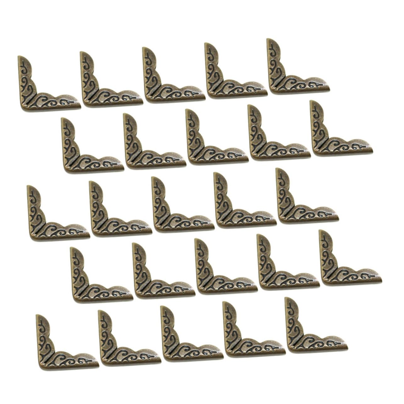 ULDIGI 50pcs Vintage Decorative Edge Covers for Scrapbooking Photo Albums Notebooks DIY Crafts Effortless Installation for Enhanced Creativity