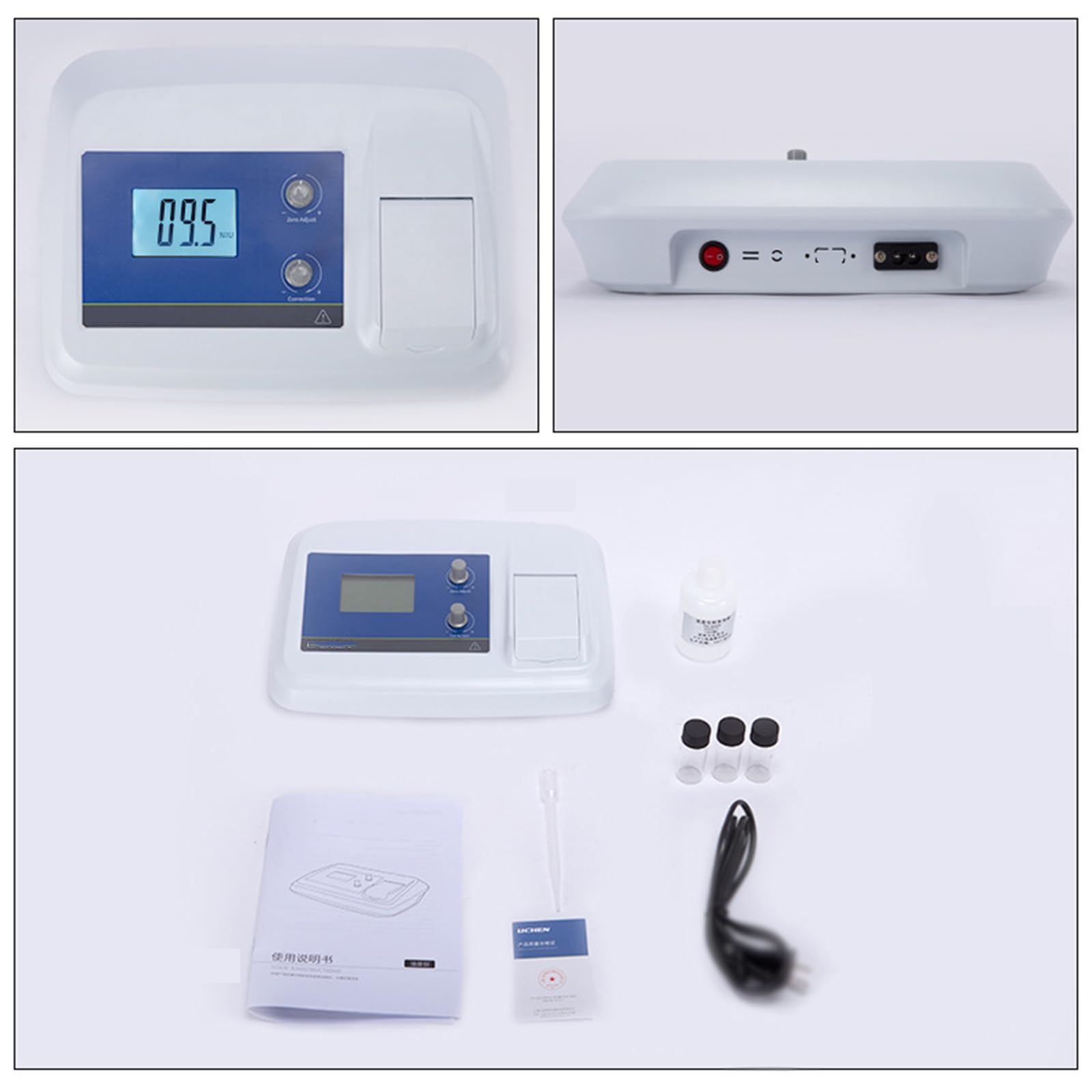 Probador De Turbidez Digital, Medidor De Turbidez De Mesa, Luz Dispersa De 90°, Rango De Medición 0~200 NTU, Repetibilidad ≤0,8%, para Laboratorio, Plantas De Agua Pura, Agua Industrial