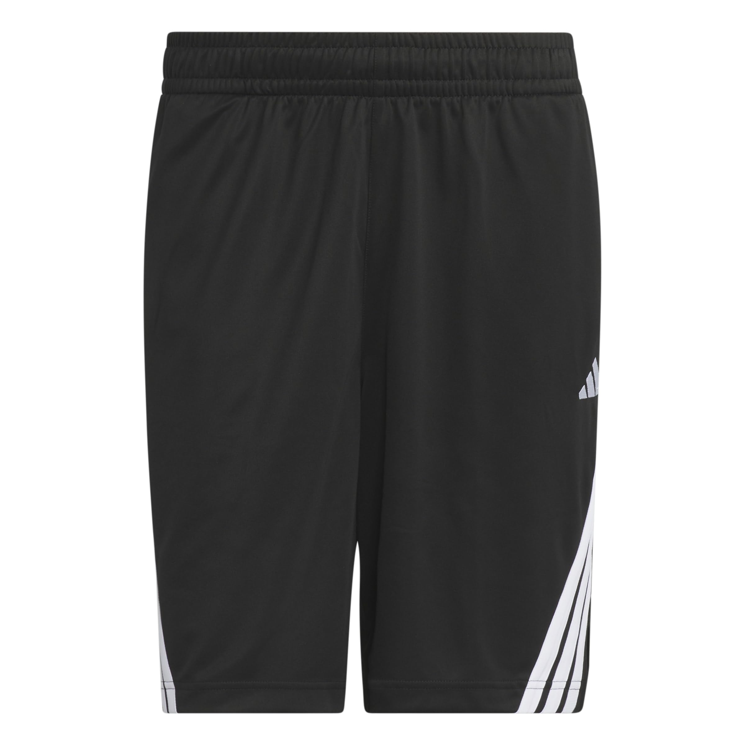 adidas Men's Legends 3-Stripes Basketball Shorts, Black/White, XS 9 inch