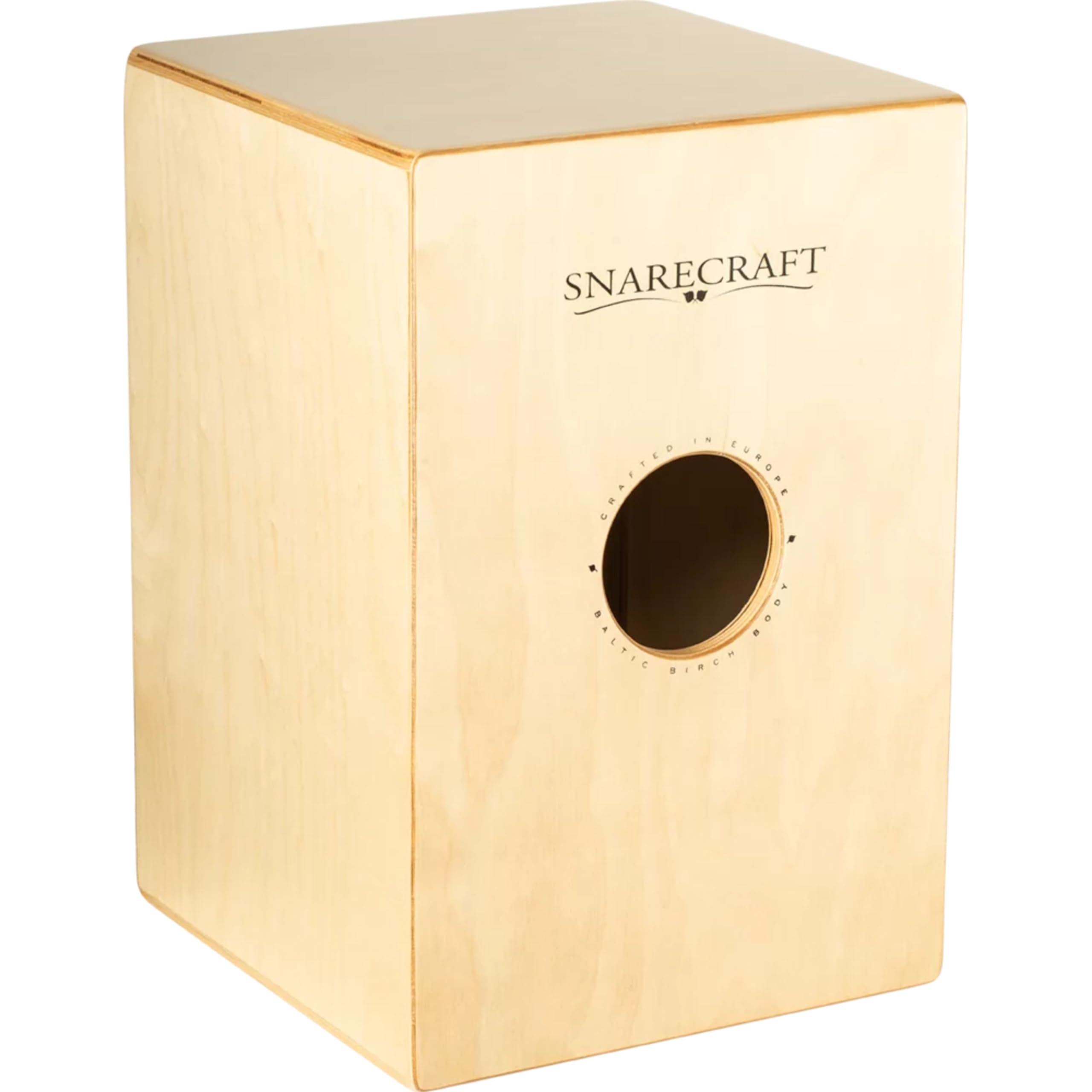 Meinl Percussion Snarecraft Cajon Instrument - Drum Box Compatto con 2 Cordiere - Superficie di Suono Betulla Almond (SC80AB)