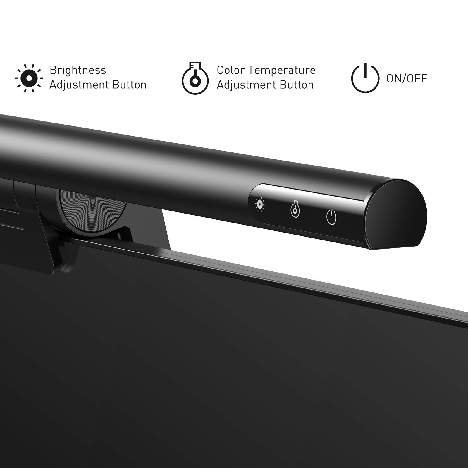 Baseus Monitor Light Bar Monitor Lamp with Touch Control, Dimmable Screen Desk Light Bar with 3