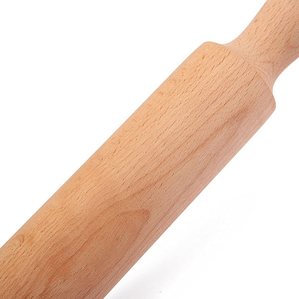 Drewniany wałek do ciasta, kremówki i makaronu, mały drewniany wałek do pieczenia w domu