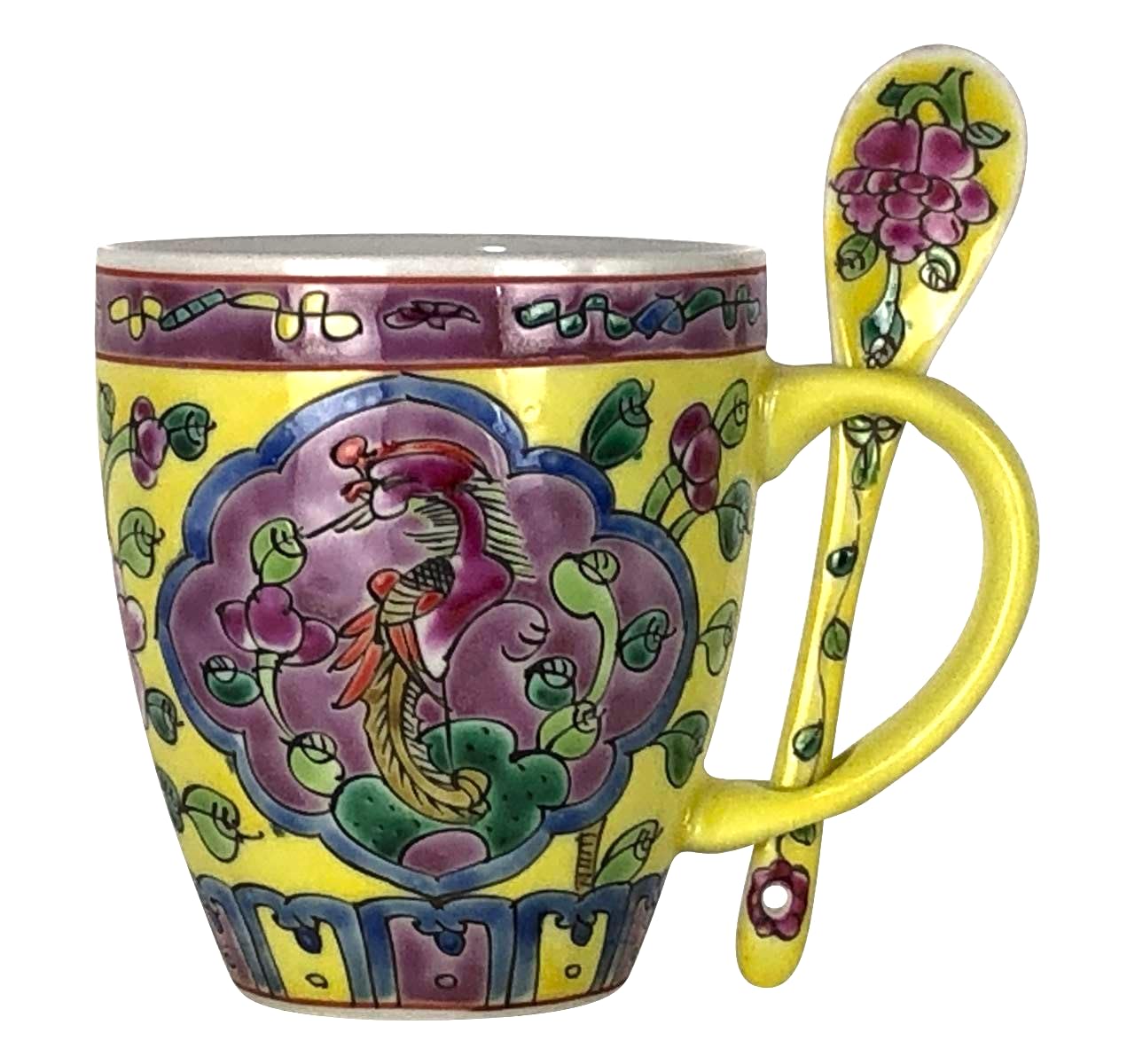 Amazon.co.jp: プラナカン マグカップ（スプーン付き