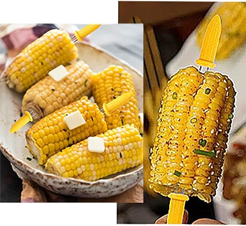 Miniatura 3 de 10 soportes para maíz  Brochetas de maíz en la mazorca, brochetas de acero inoxidable, brochetas de punta de maíz, herramienta de cocina para