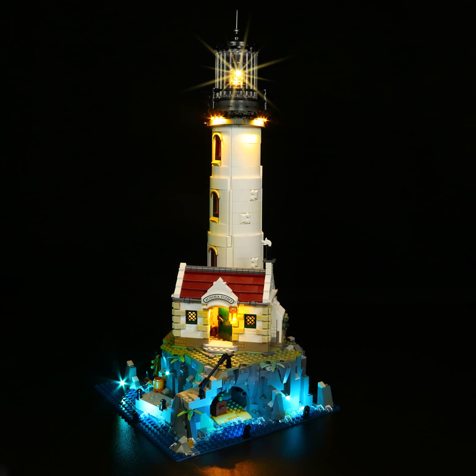 VONADO LED Light Kit Compatible with Lego Motorized Lighthouse 21335, DIY Lighting Compatible with Lighthouse Lego 21335 (NO Lego Model, ONLY Light)