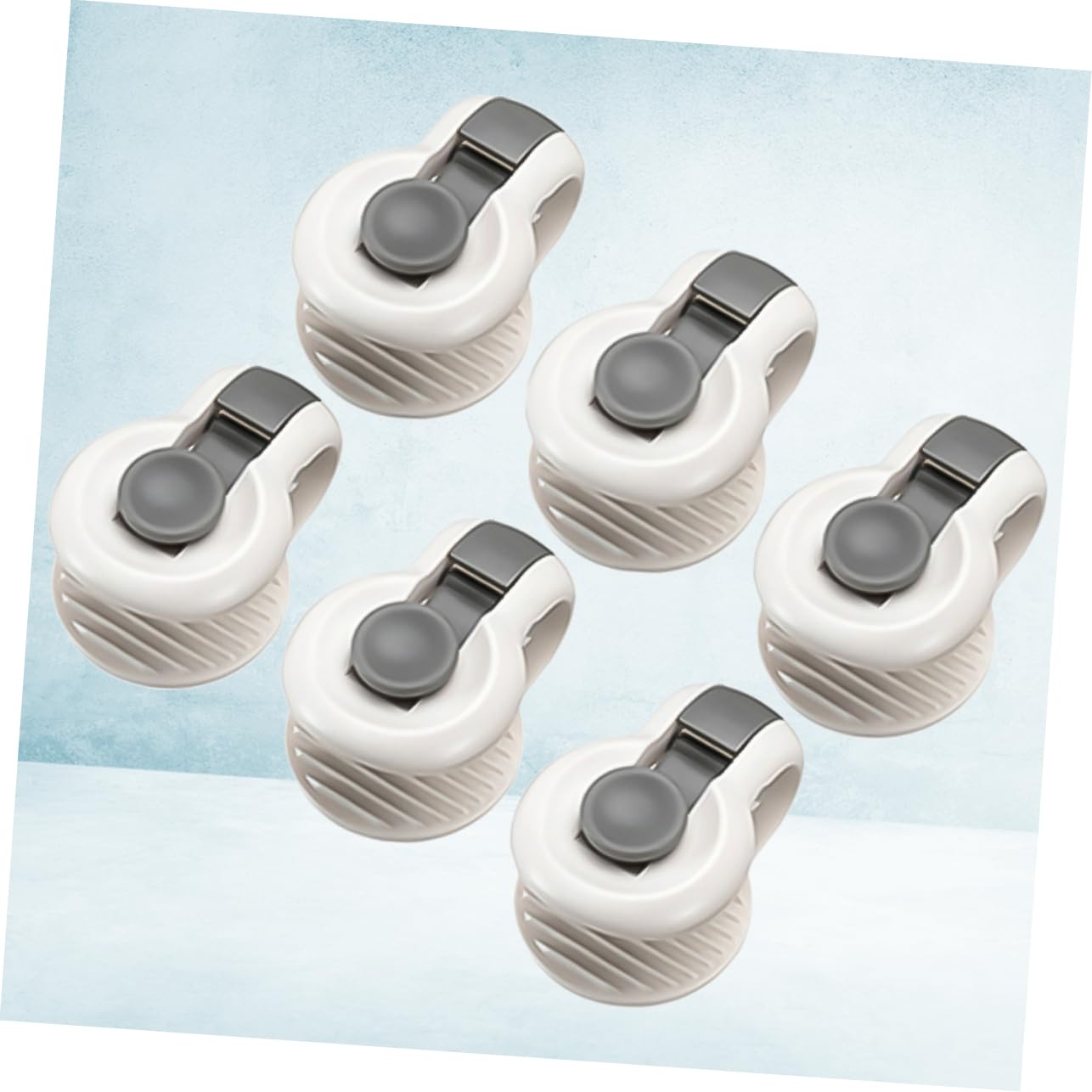 6 Clip Fissalenzuola PATIKIL - Senza Spilli, Plastica Trasparente, Per Trapunte E Lenzuola - Foto 4