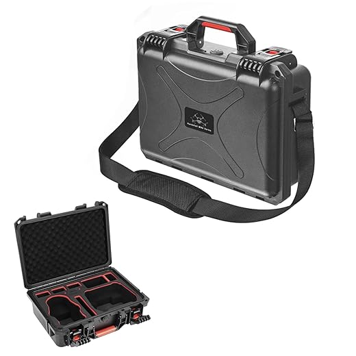 Waterproof Shockproof Case Compatible with DJI Mini 5 Pro Drone with Accessories, Portable Hard Protective Carrying Box with IP67 Rating, (14.56x11.02x5.11in)