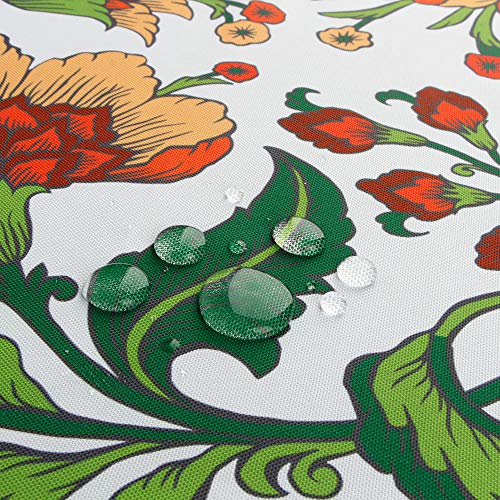 Image of EHouseHome Outdoor Indoor 60x84 inch Rectangle Tablecloth with Umbrella Hole and Zipper, Waterproof Zippered Patio Cloths, Spring /Summer Table Covers for Backyard Circular Table /BBQs /Picnic