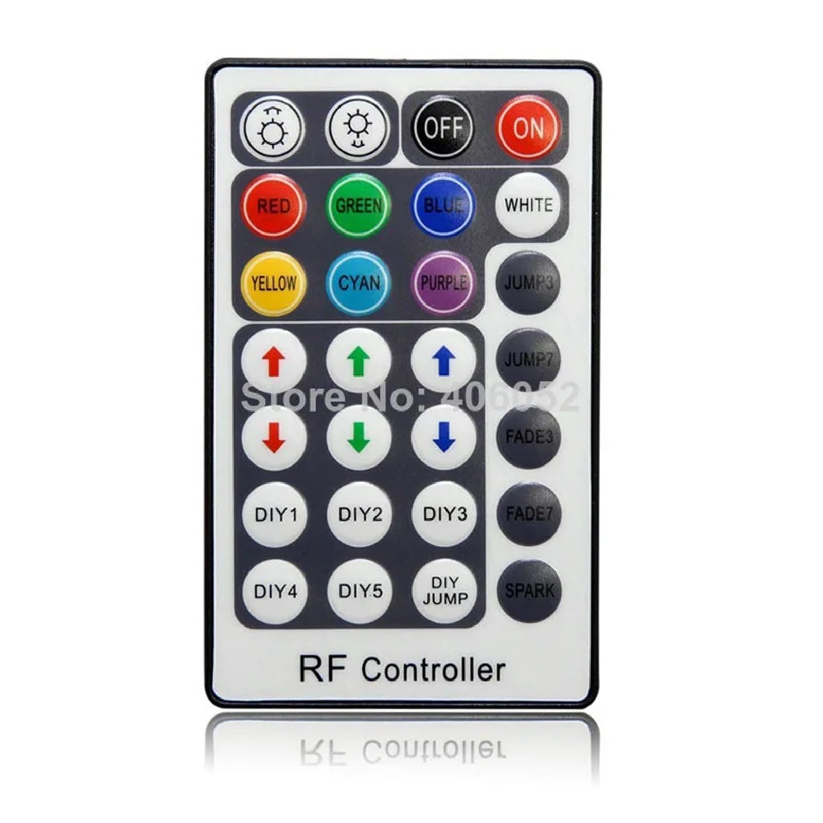 12 A 28-przyciskowy pilot RF RGB LED kontroler DC 12 V-24 V odpowiedni do taśm świetlnych LED 5050/3528
