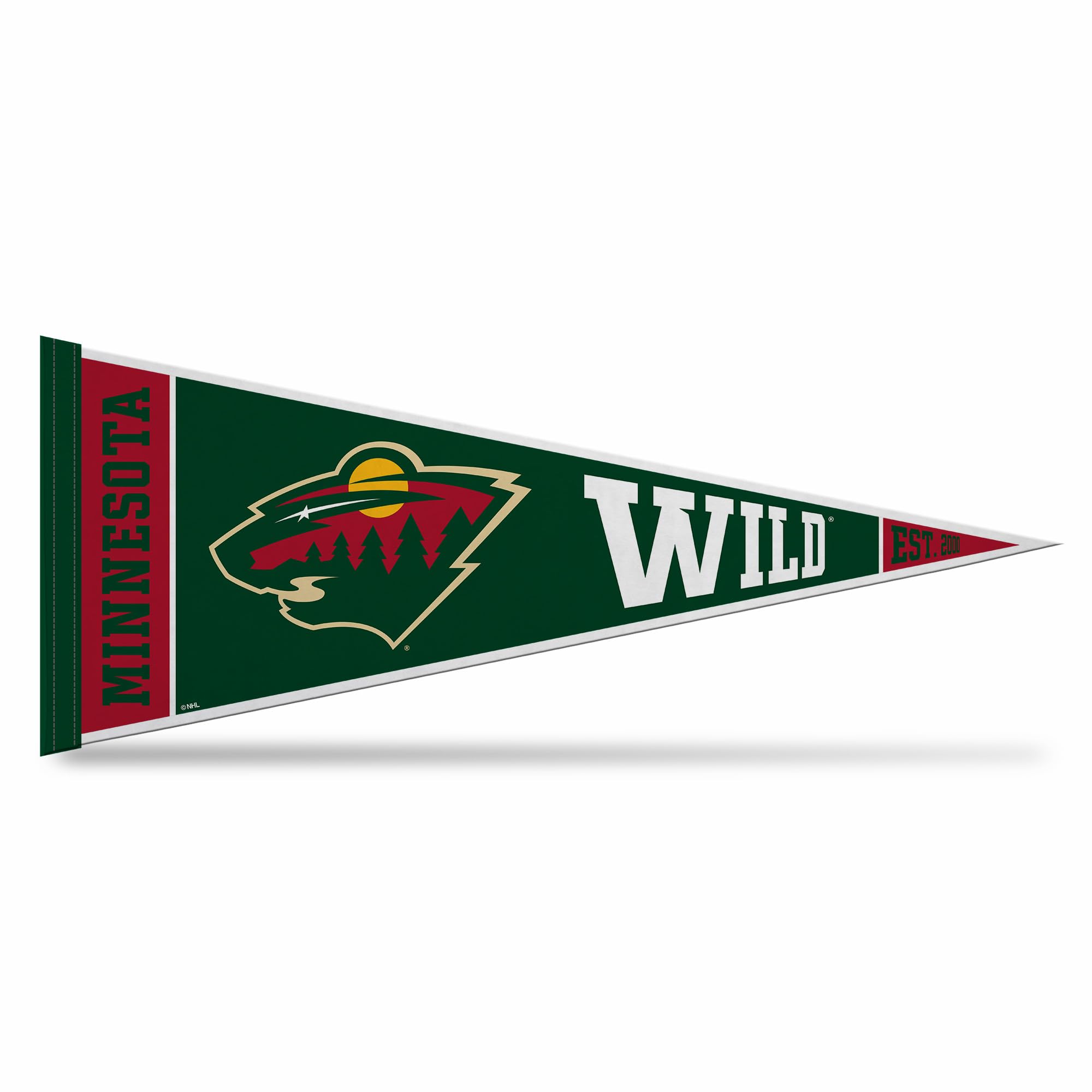 Rico Industries NHL Hockey 12" x 30" Felt Wall Décor Pennant - Great for Home/Bed Room/Man Cave Décor