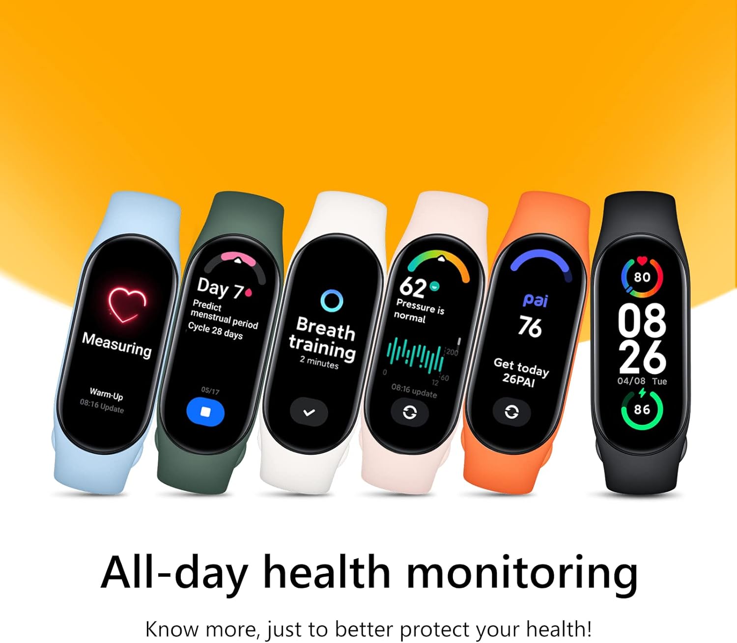 Xiaomi Mi Smart Band 7 Orologio Smart, Schermo AMOLED 1.62, Monitoraggio Sonno, VO2max, Frequenza Cardiaca, SpO2, Resistenza allAcqua 5 ATM, 120+ modalità sportive, Durata Batteria 14 giorni Xiaomi Mi Smart Band 7 Orologio Smart, Schermo AMOLED 1.62, Monitoraggio Sonno, VO2max, Frequenza Cardiaca, SpO2, Resistenza allAcqua 5 ATM, 120+ modalità sportive, Durata Batteria 14 giorni