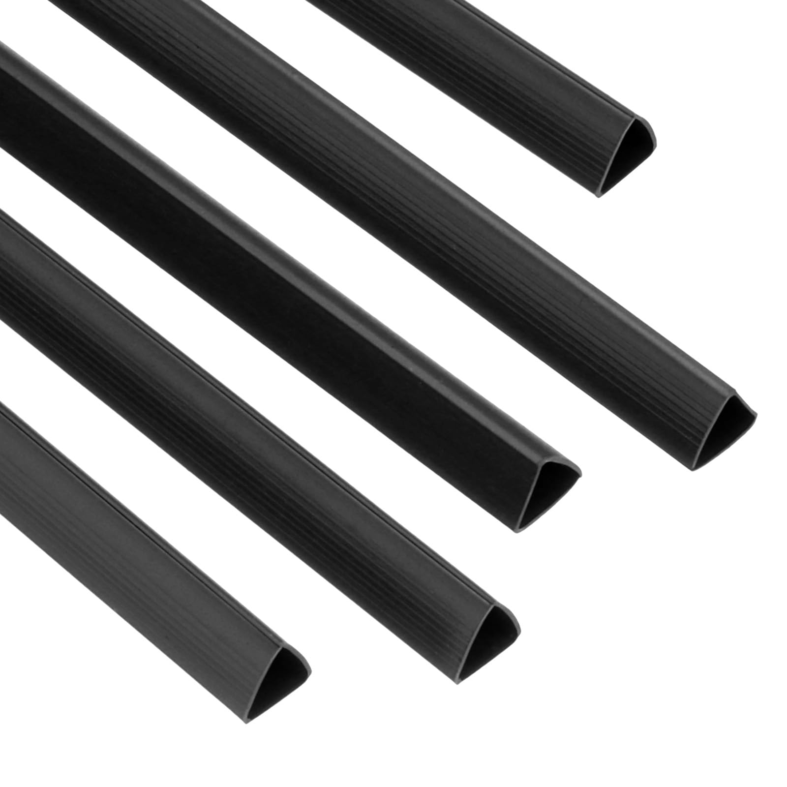 PATIKIL 50Pcs Binding Bars, 10mm Binding Bars Slide Grip 70 Sheets Capacity A4 Size Report Binder Presentation Binder for Report Cover Resume, Black