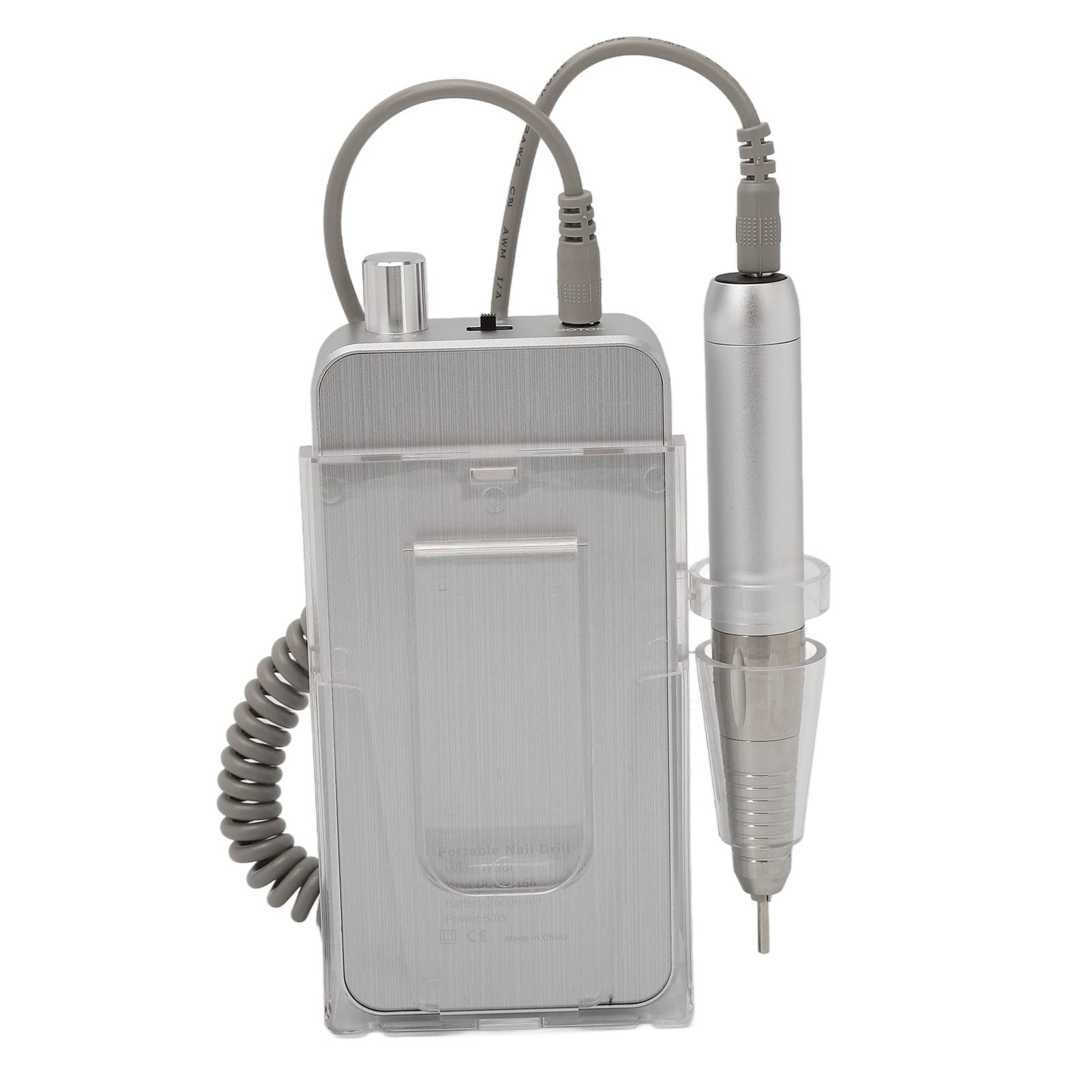 Elektryczny Zestaw Pilników do Manicure, Bateria 100-240 V 2600 MAh, Zestaw do Manicure i Pedicure, Mocny Silnik 35000 Obr./min do Przycinania Paznokci dla Dziewczynki (wtyczka UE)