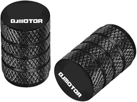 jininghaibo Motorcycle Wheel Tire Valve Stem Caps Dustproof Cover Compatible with Qjmotor SRT Srk SRV 250 300 550 650 800 S Qj 500S 300SBlack