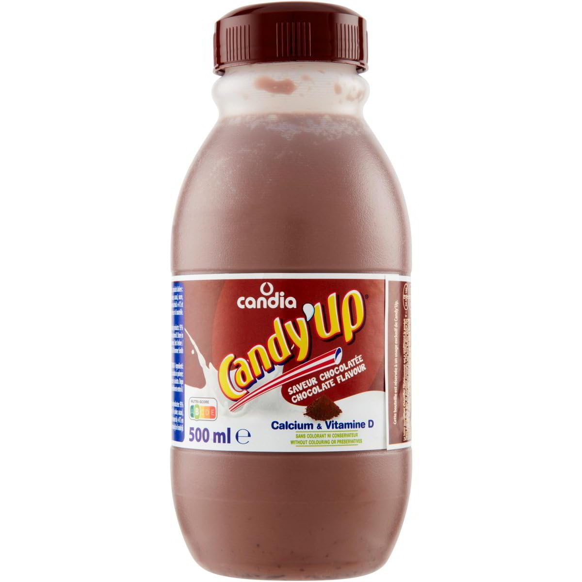 Bevanda al Gusto Ricco e Cremoso di Cioccolato per Candy'Up - Bottiglia da 500 ml - Confezione Risparmio Ideale per la Famiglia o da Portare con Sé Fuori Casa - Disponibile 6 o 12 Pezzi (12)
