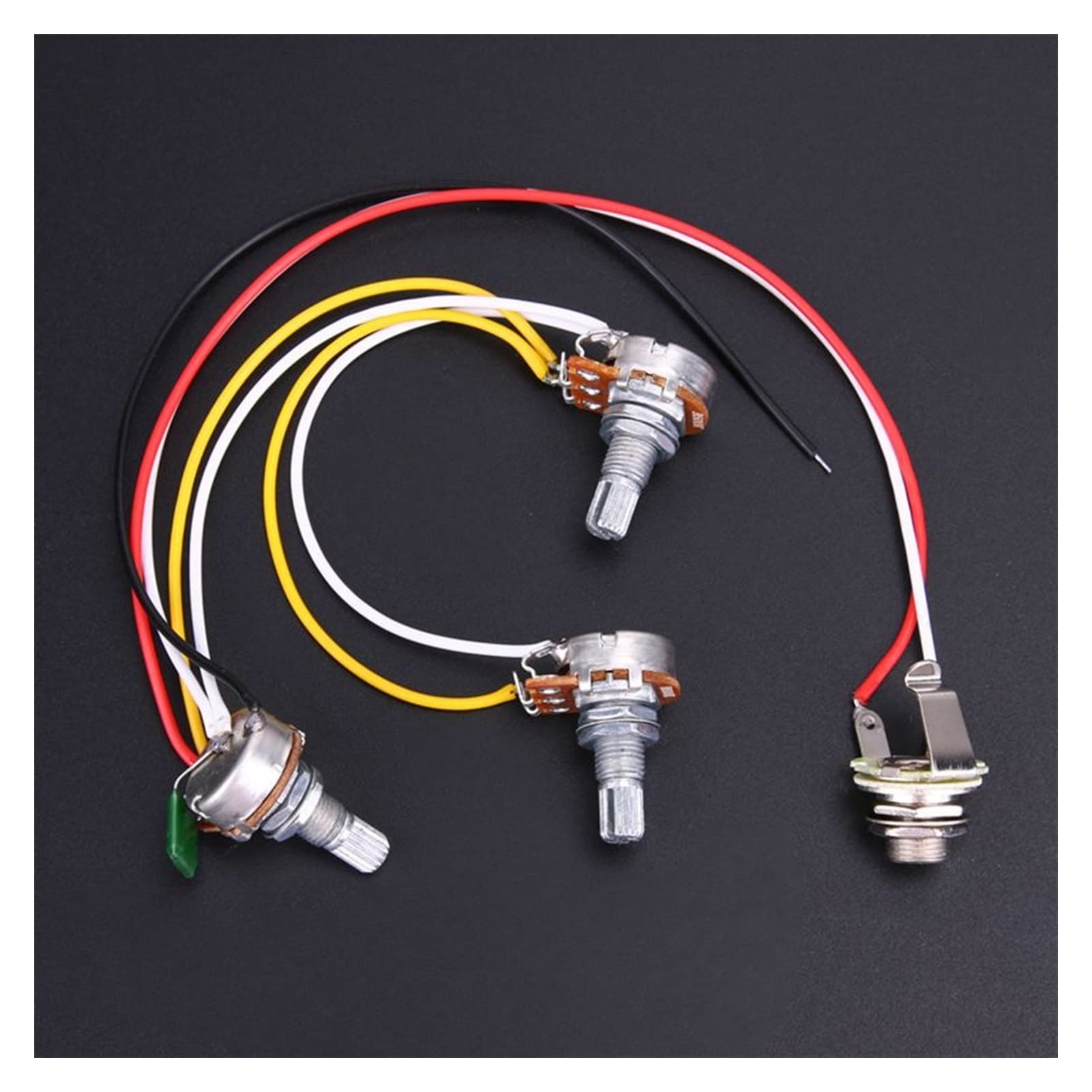 1 Jeu De Harnais De Câblage De Guitare Basse - Préwired Avec Des Pots 3-500K faisceaux câbles guitare