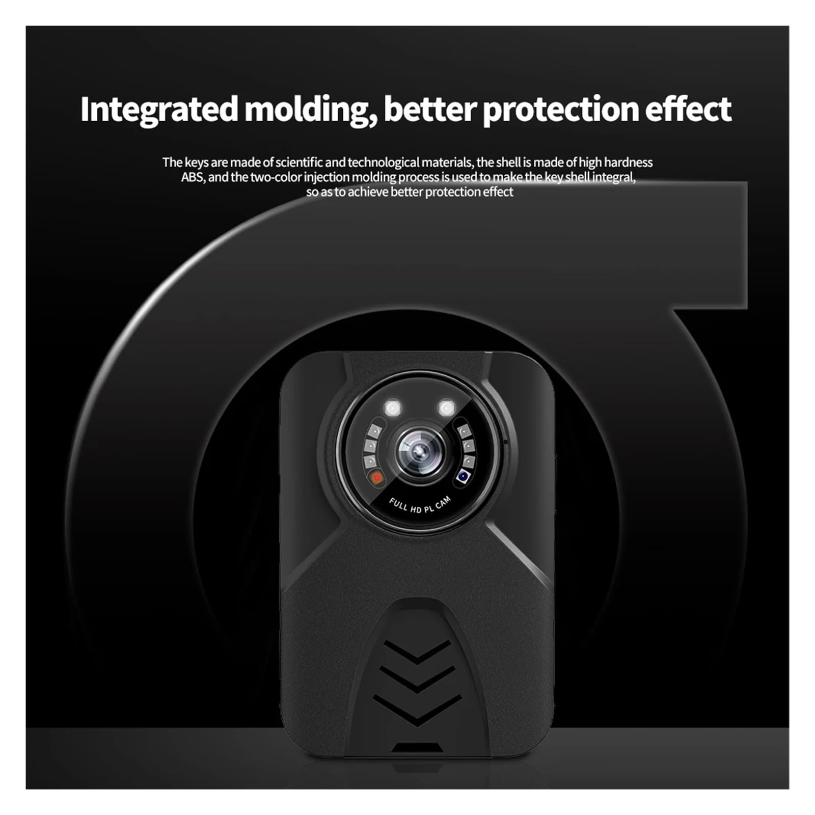 Body Camera, YSW-Q11 Telecamera for il corpo HD 1080P montata sul Registrazione video di sicurezza Visione notturna indossabile Mini telecamera for della polizia(32GB)