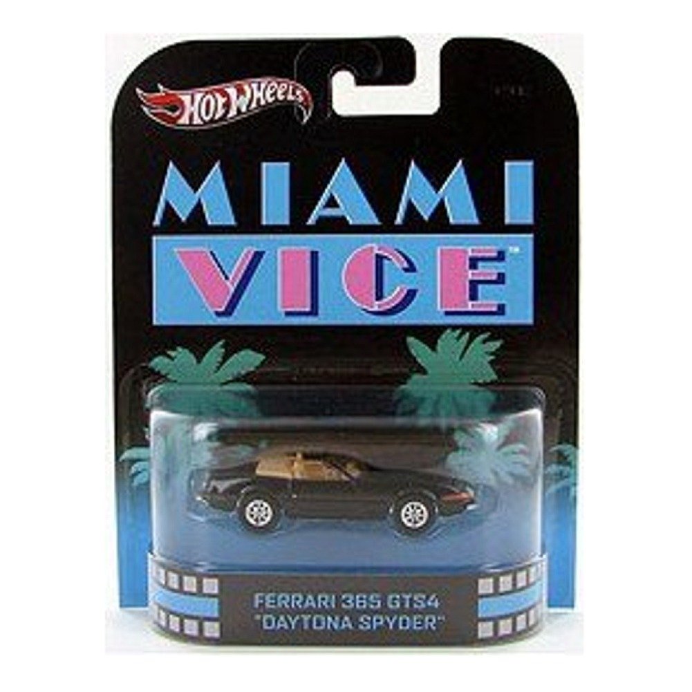 Hot Wheels Retro Miami Vice 1:55 Die Cast Car Ferrari 365 GTS4