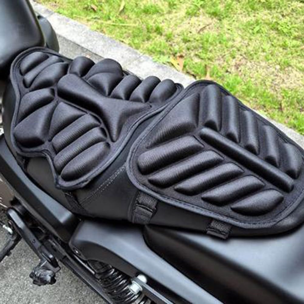 Cuscino per sedile moto in gel antiscivolo decompressione comfort ammortizzazione posteriore