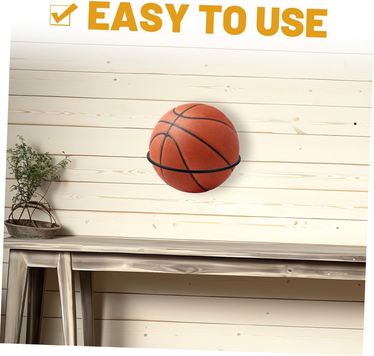 HANABASS Helmet Ball Bracket Storage Racks Display Stand Inground Basketball Hoop Storage Holders Sports Balls