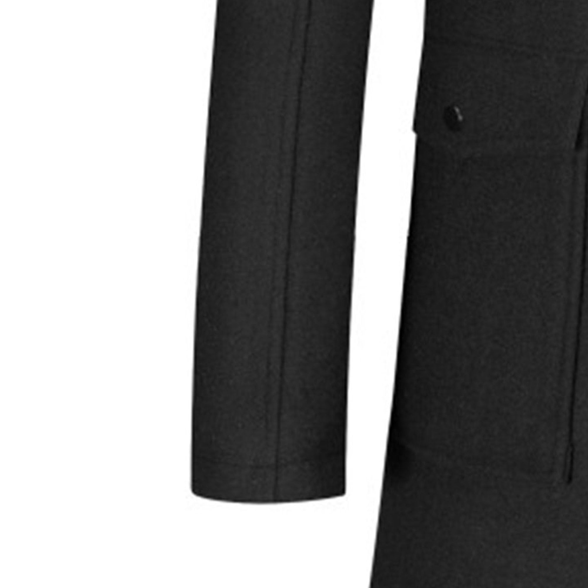 Cappotto da uomo d'affari con cerniera termica monopetto misto lana cappotto invernale classico pisello cappotti